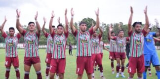 হামতের হ্যাটট্রিক, পিছিয়ে থেকেও টালিগঞ্জকে ৫ গোল দিল মোহনবাগান